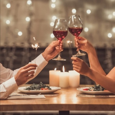 Una cena romántica para dos