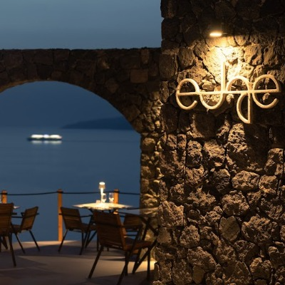 Cena con vista a la Caldera en restaurante "the edge" Santorini