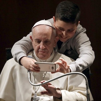 Selfie con el Papa