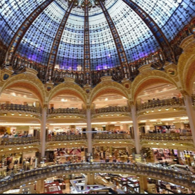Visita y shopping en Galeries Lafayette, Paris