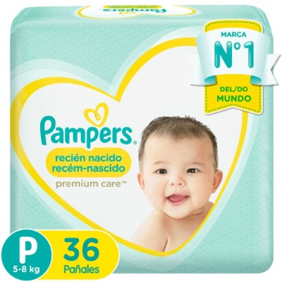 Pañales talla P (8 PAQUETES)