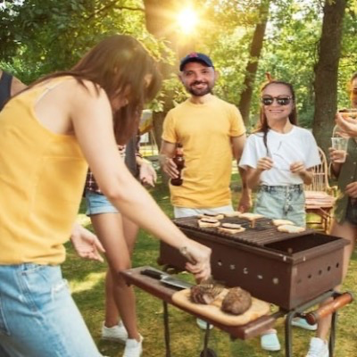 Un asado con los amigos