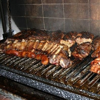 Parrillada para la familia después de la boda 