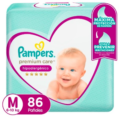 Pañales talla M (4 paquetes)